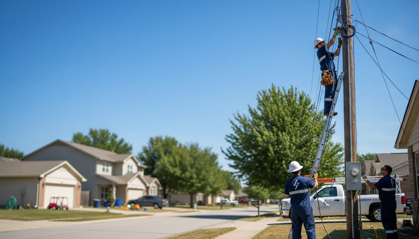 Residential electrician providing installation services in Mcconnell Afb, KS